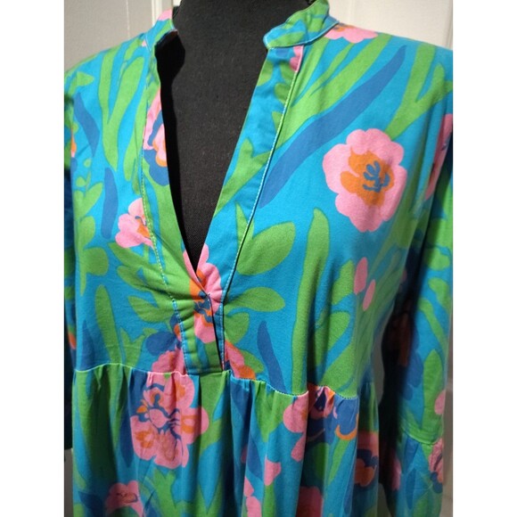 Annie Selke Pine Cone Hill Fantastic Floral Nightdress Dress Sz XL Boho Comfort - Picture 6 of 10